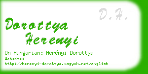 dorottya herenyi business card