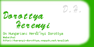 dorottya herenyi business card